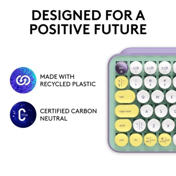 New Logitech Pop Keys Keyboard Wireless Keyboard Retro Mechanical Feel Keyboard - Picture 8 of 9